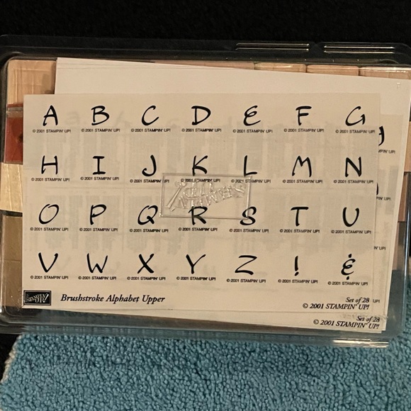 Stampin' Up! Kitchen Stampin Up Alphabet Set Wooden Stamps Poshmark